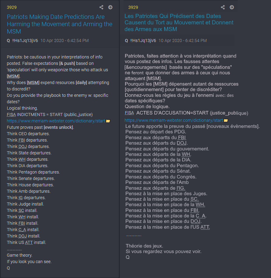 3929 Ne faites pas de prédictions