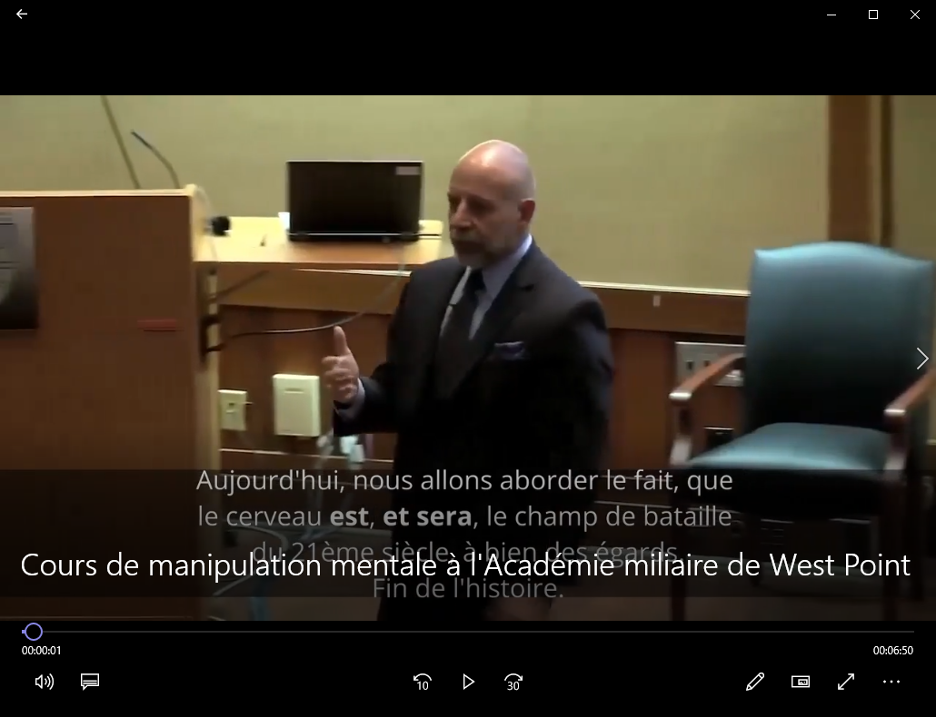 Cours de manipulation mentale à l'Académie militaire de West Point