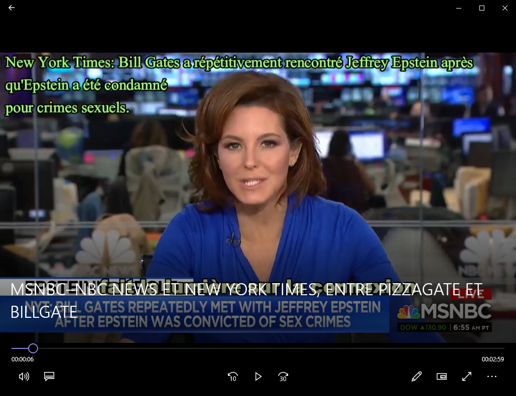 MSNBC–NBC NEWS ET NEW YO4RK TIMES, ENTRE PIZZAGATE ET BILLGATE