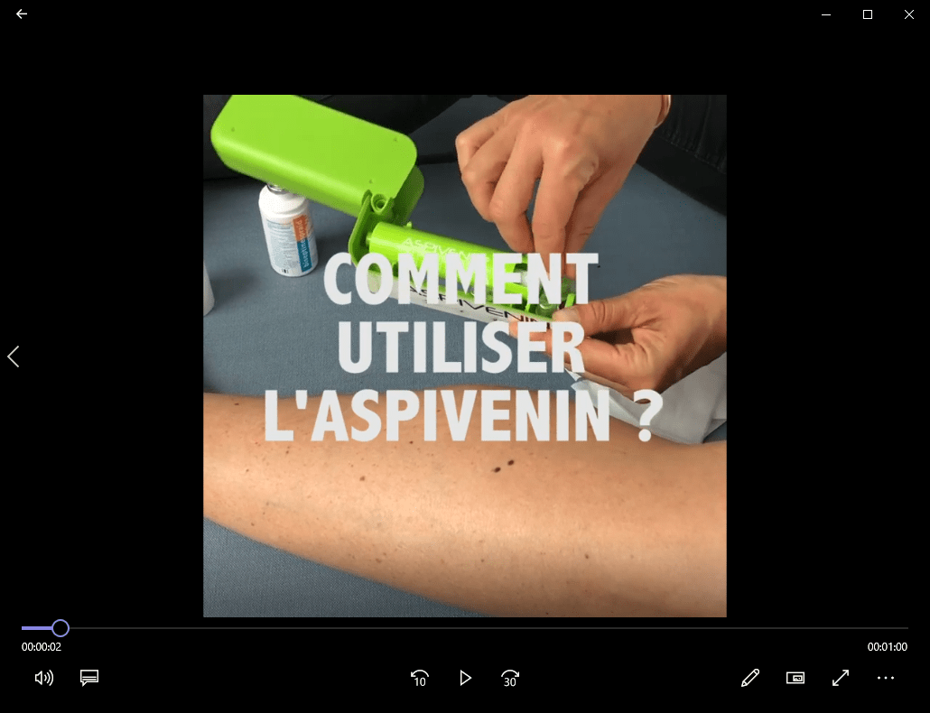 Comment utiliser l'Aspivenin