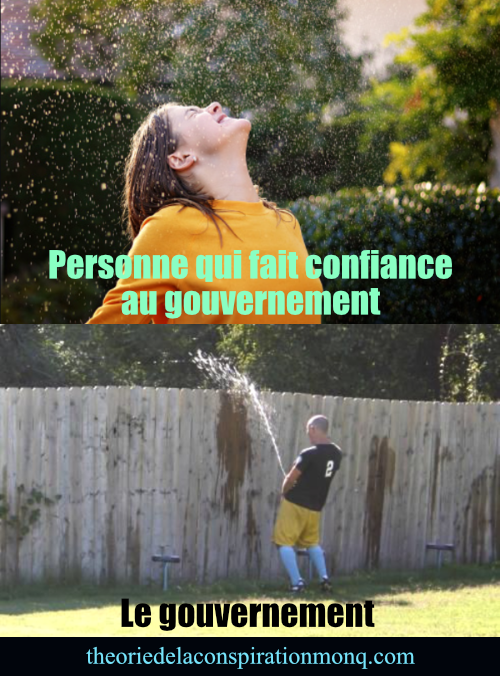 Une personne qui fait confiance au gouvernement